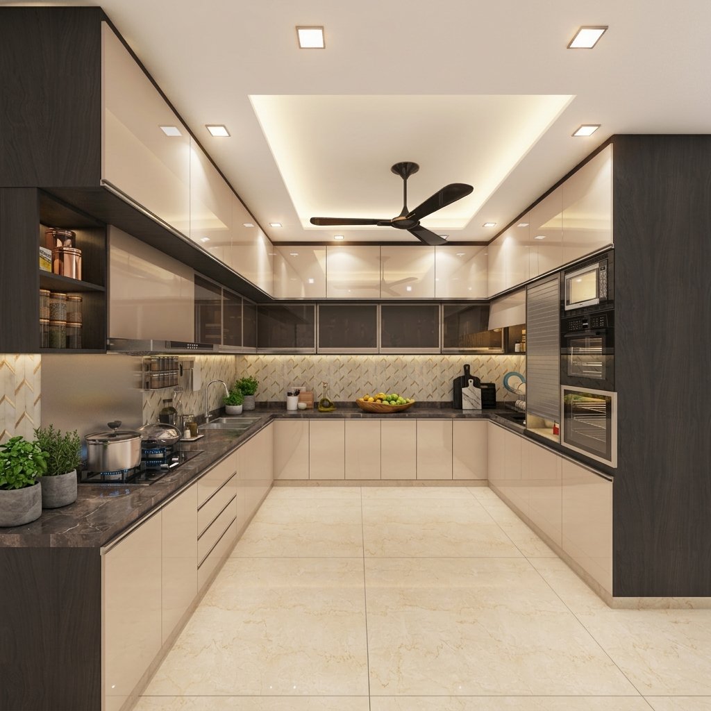 Luxury Modular Kitchen - Santra Interiors